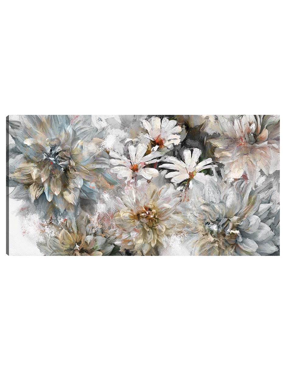 Cuadro decorativo Jardín sencillo técnica mixta Primavera Cuadro decorativo Jardín sencillo técnica mixta Primavera