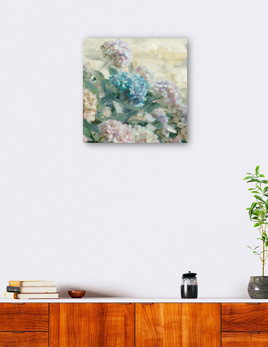 Cuadro decorativo Hortensias técnica mixta Floración 6