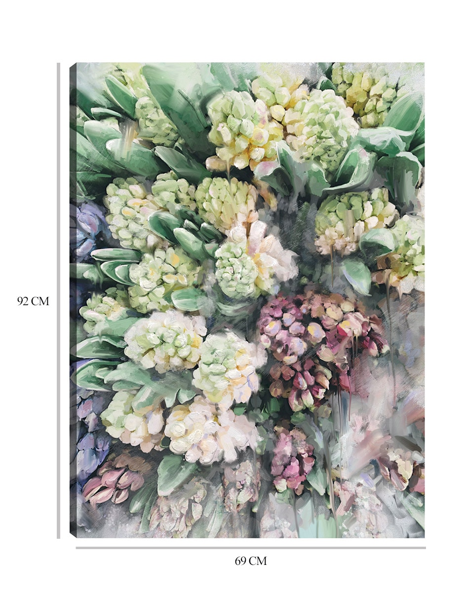 Cuadro decorativo Hermosas flores técnica mixta Arreglo Floral 2