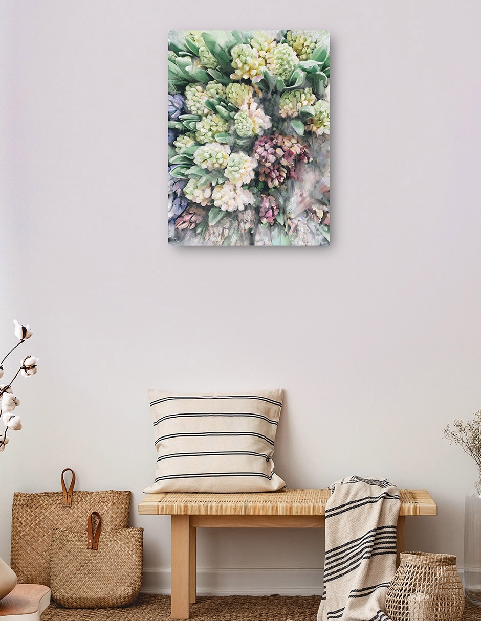 Cuadro decorativo Hermosas flores técnica mixta Arreglo Floral 3
