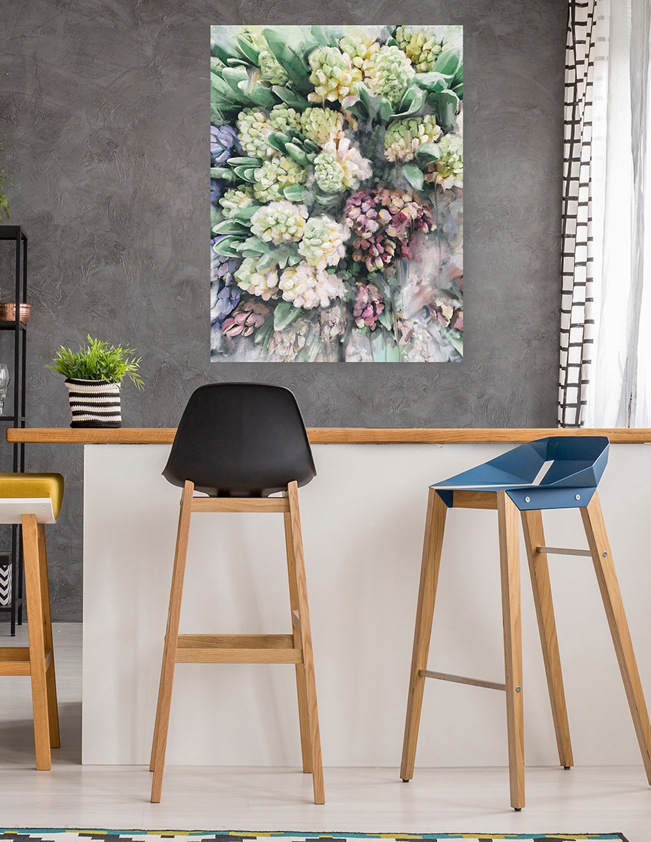Cuadro decorativo Hermosas flores técnica mixta Arreglo Floral 5