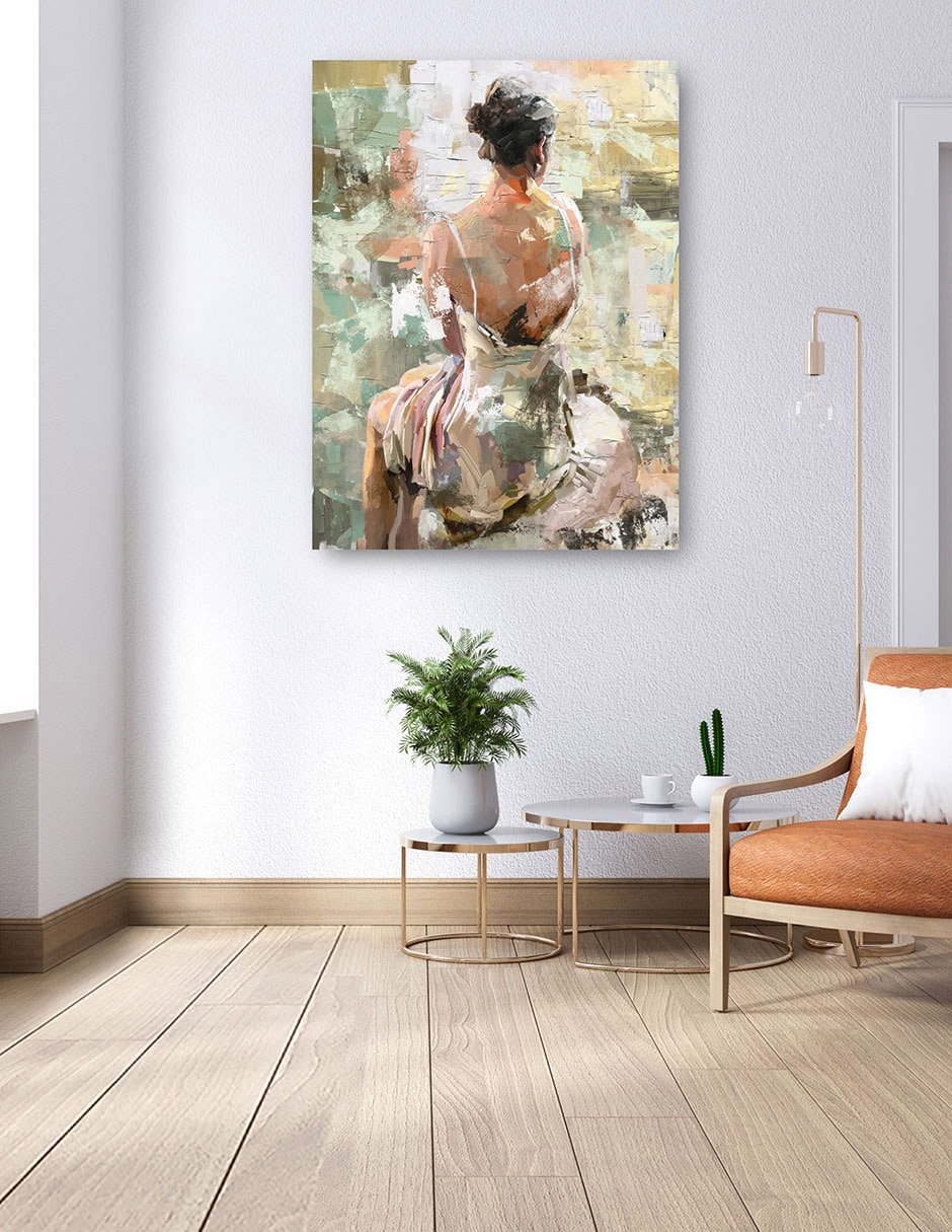 Cuadro decorativo Intuición II técnica mixta Gente 6