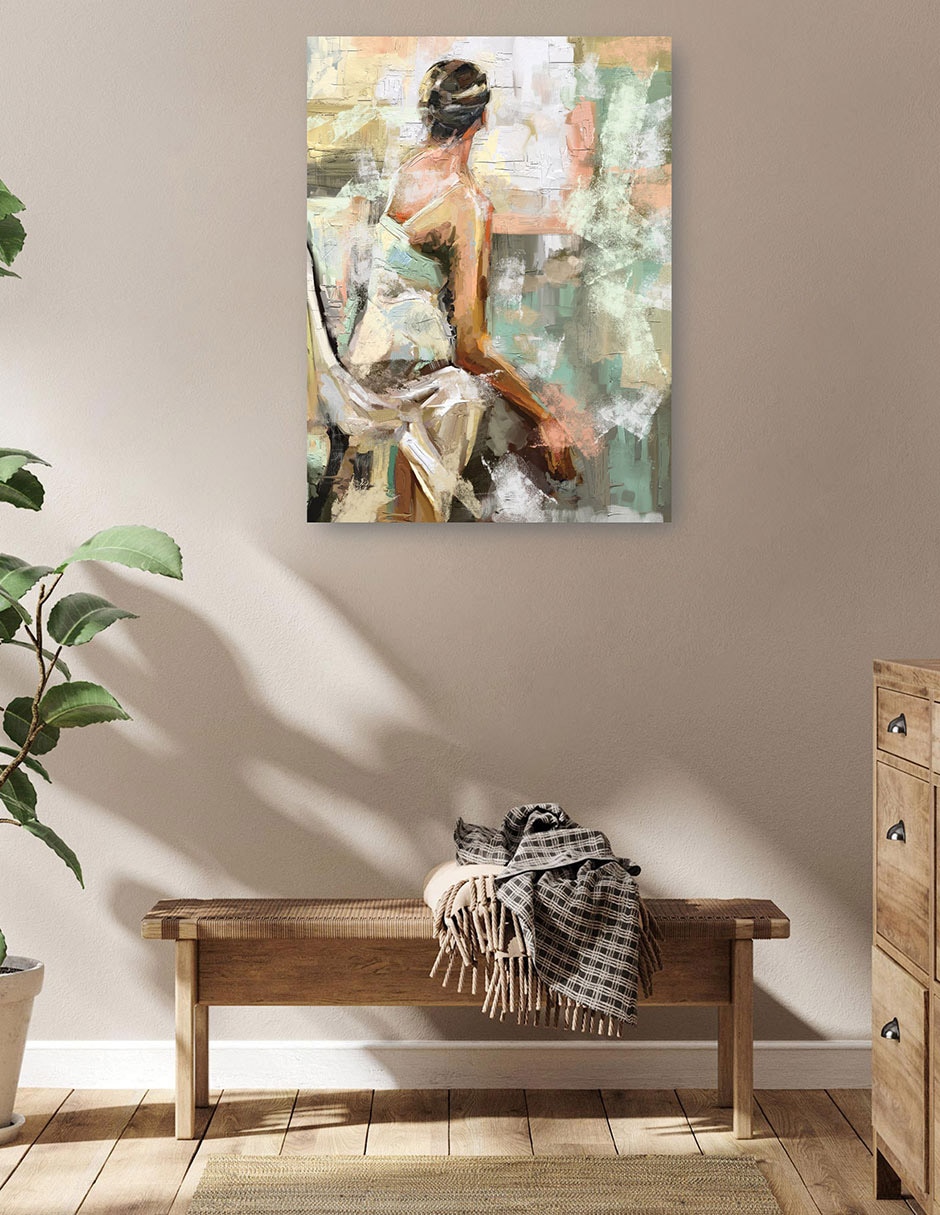Cuadro decorativo Intuición I técnica mixta Gente 5