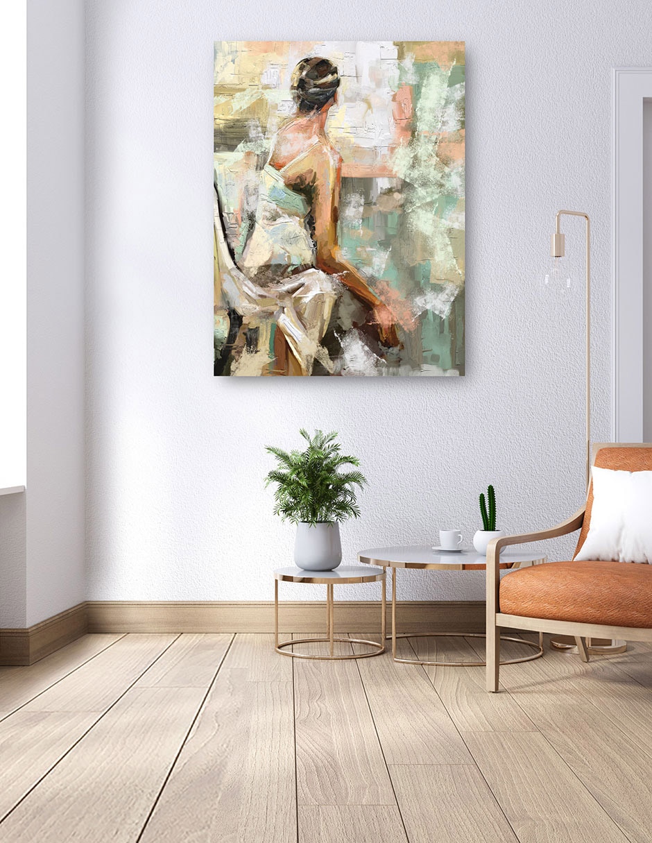 Cuadro decorativo Intuición I técnica mixta Gente 6