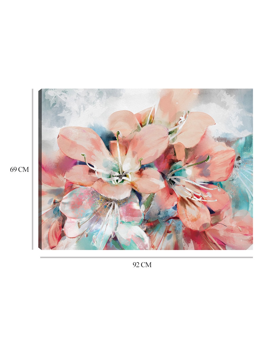 Cuadro decorativo Jardín de verano técnica mixta Arreglo Floral 2