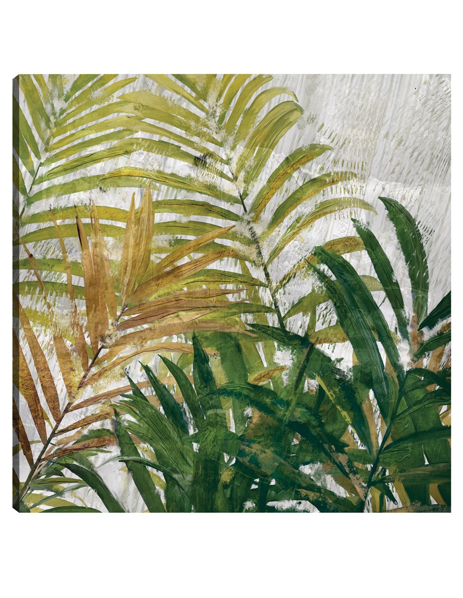 Cuadro decorativo Hojas tropicales técnica mixta Palmas