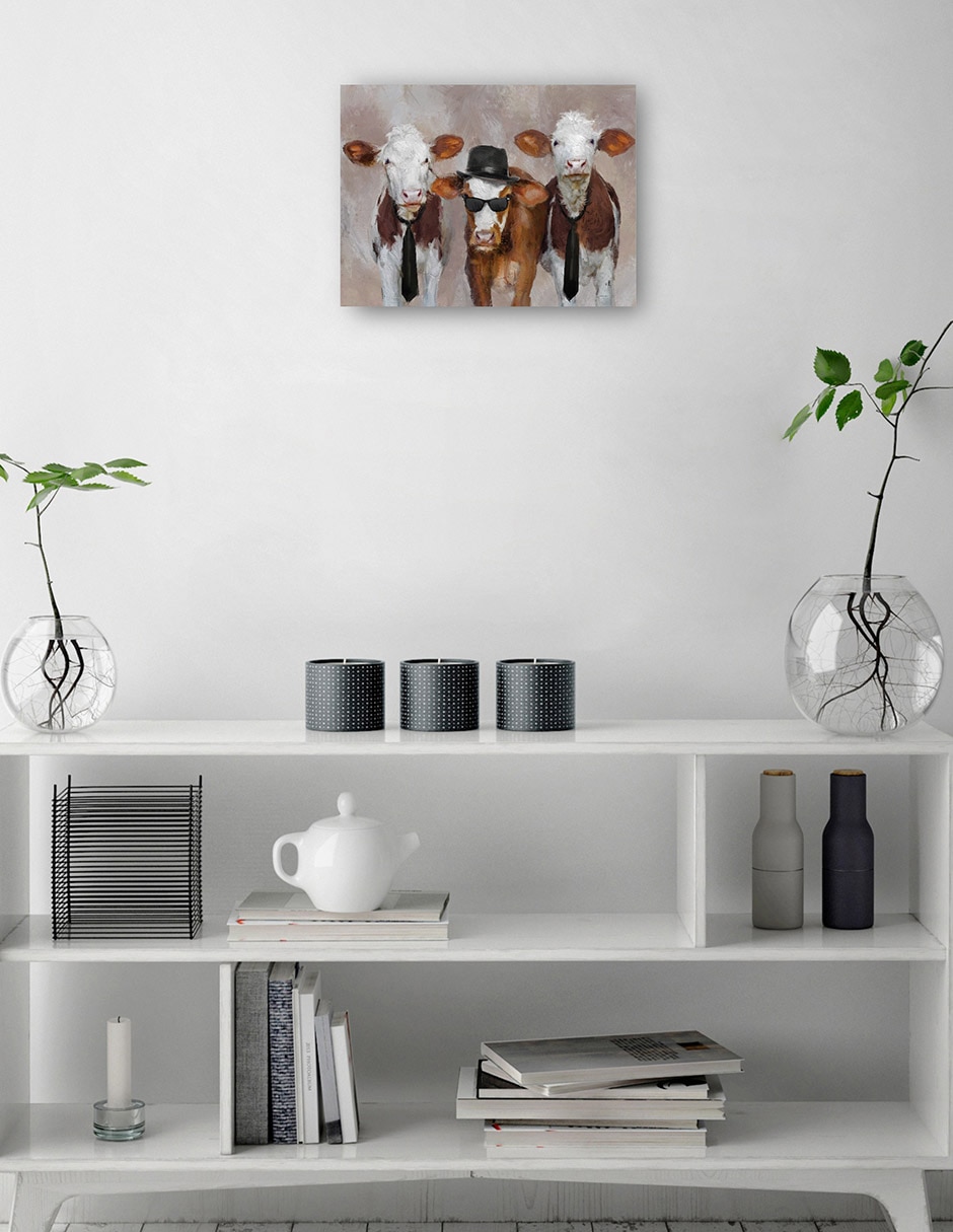 Cuadro decorativo Hermanos Moos técnica mixta Animales Domésticos 2