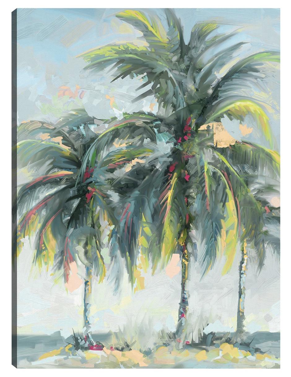 Cuadro decorativo técnica mixta Palmeras Cuadro decorativo técnica mixta Palmeras