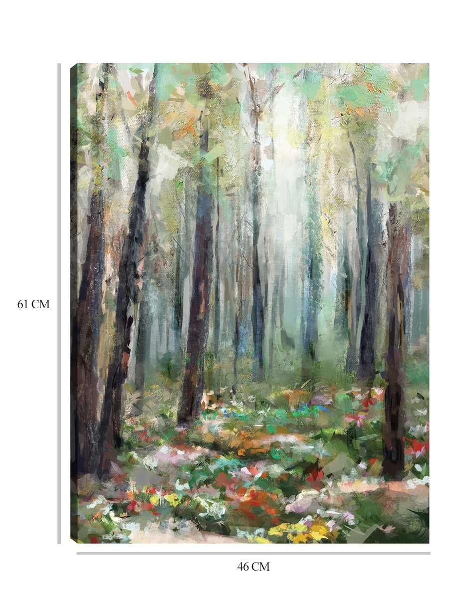 Cuadro decorativo Jardín secreto técnica mixta Bosques 2