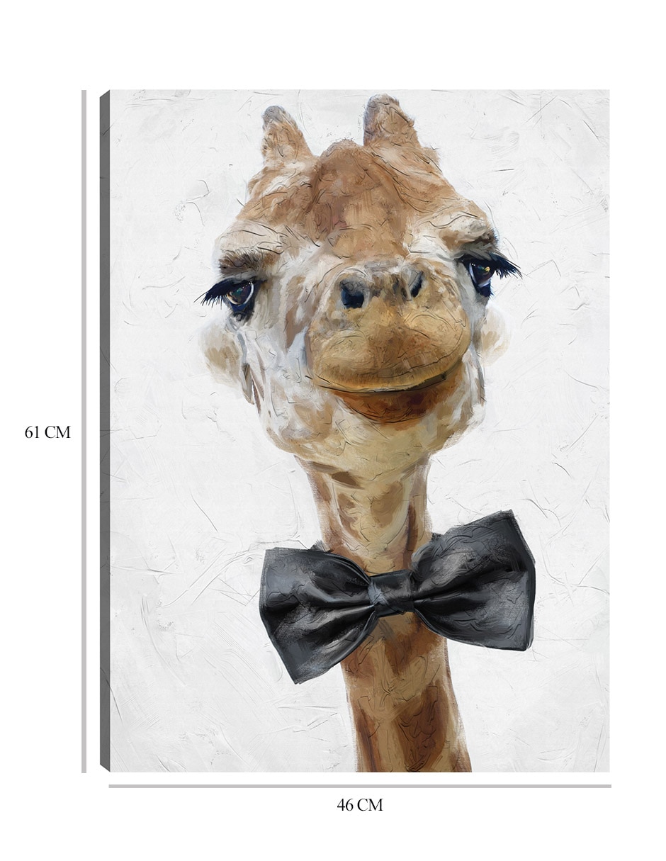 Cuadro decorativo Lazo negro técnica mixta Animales Domésticos 2