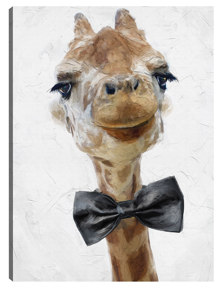 Cuadro decorativo Lazo negro técnica mixta Animales Domésticos Cuadro decorativo Lazo negro técnica mixta Animales Domésticos