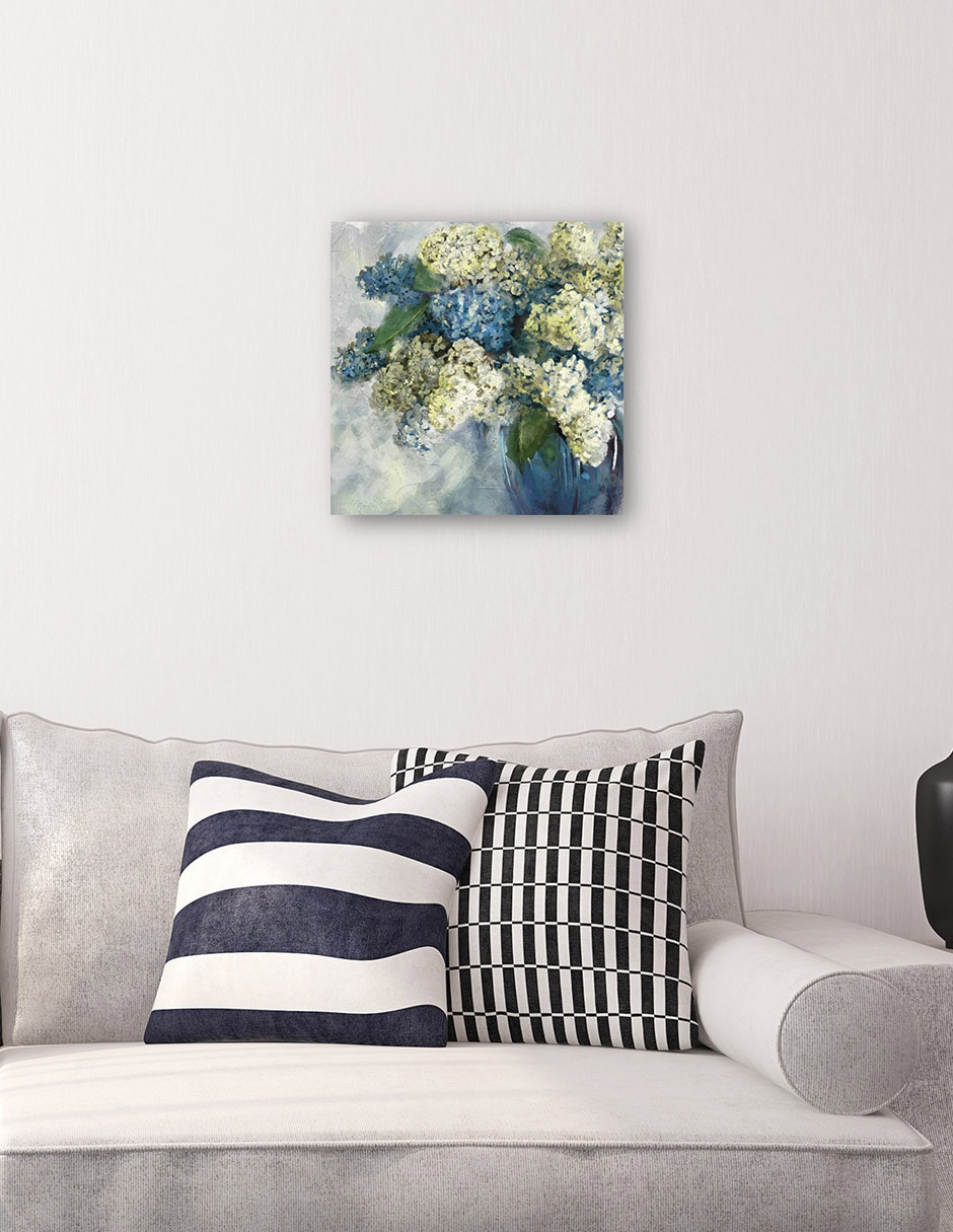 Cuadro decorativo Lilas técnica mixta Arreglo Floral 4