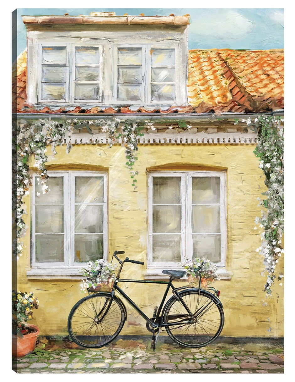 Cuadro decorativo La bicicleta técnica mixta Lugares