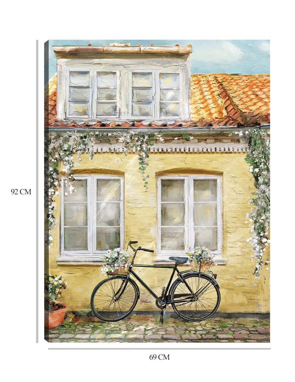 Cuadro decorativo La bicicleta técnica mixta Lugares 2
