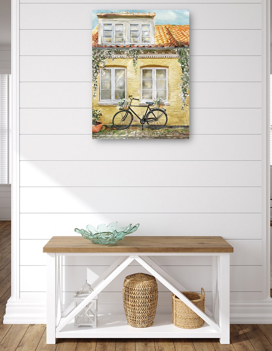 Cuadro decorativo La bicicleta técnica mixta Lugares 4