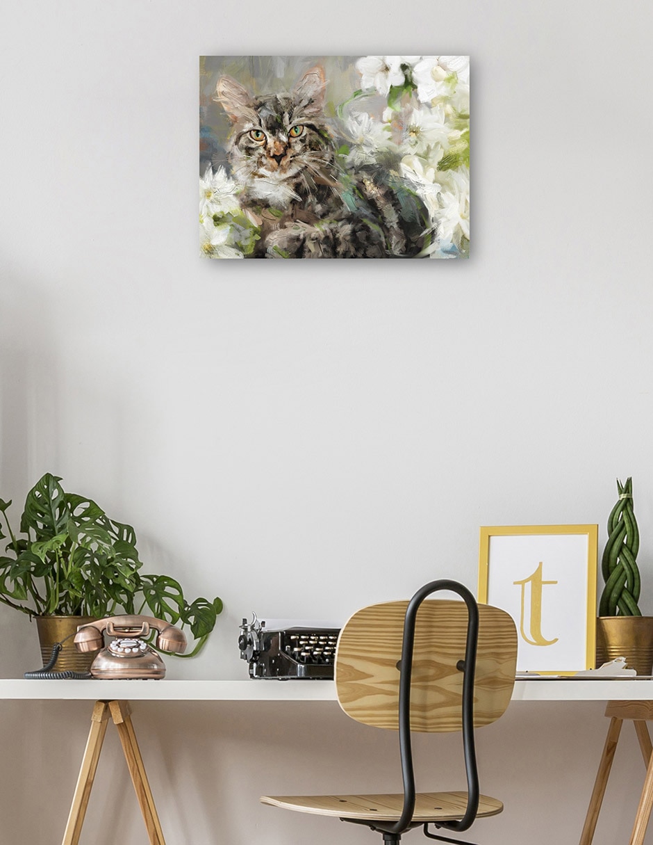 Cuadro decorativo Jolis charlas I técnica mixta Animales Domésticos 3