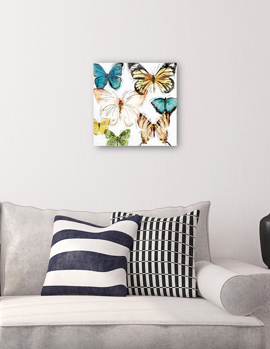 Cuadro decorativo Les Papillons II técnica mixta Vida Silvestre 4