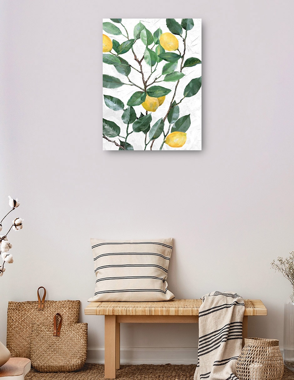 Cuadro decorativo Limonero técnica mixta Frutas 3