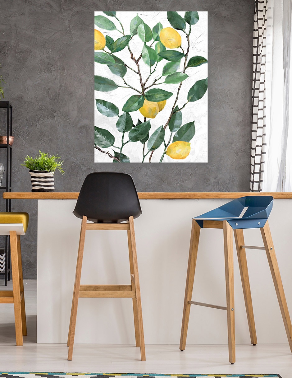 Cuadro decorativo Limonero técnica mixta Frutas 5
