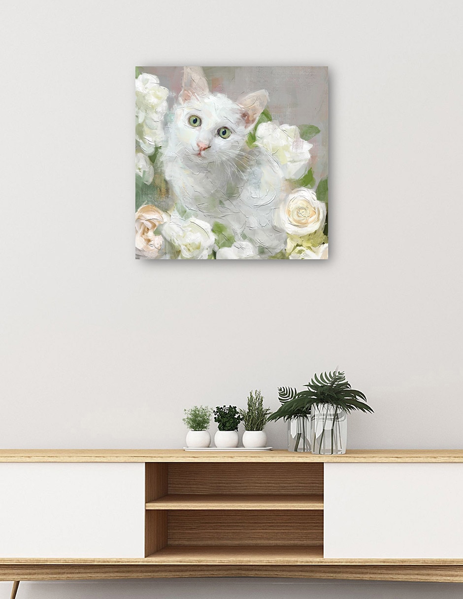 Cuadro decorativo Jolis Chats III técnica mixta Animales Domésticos 5
