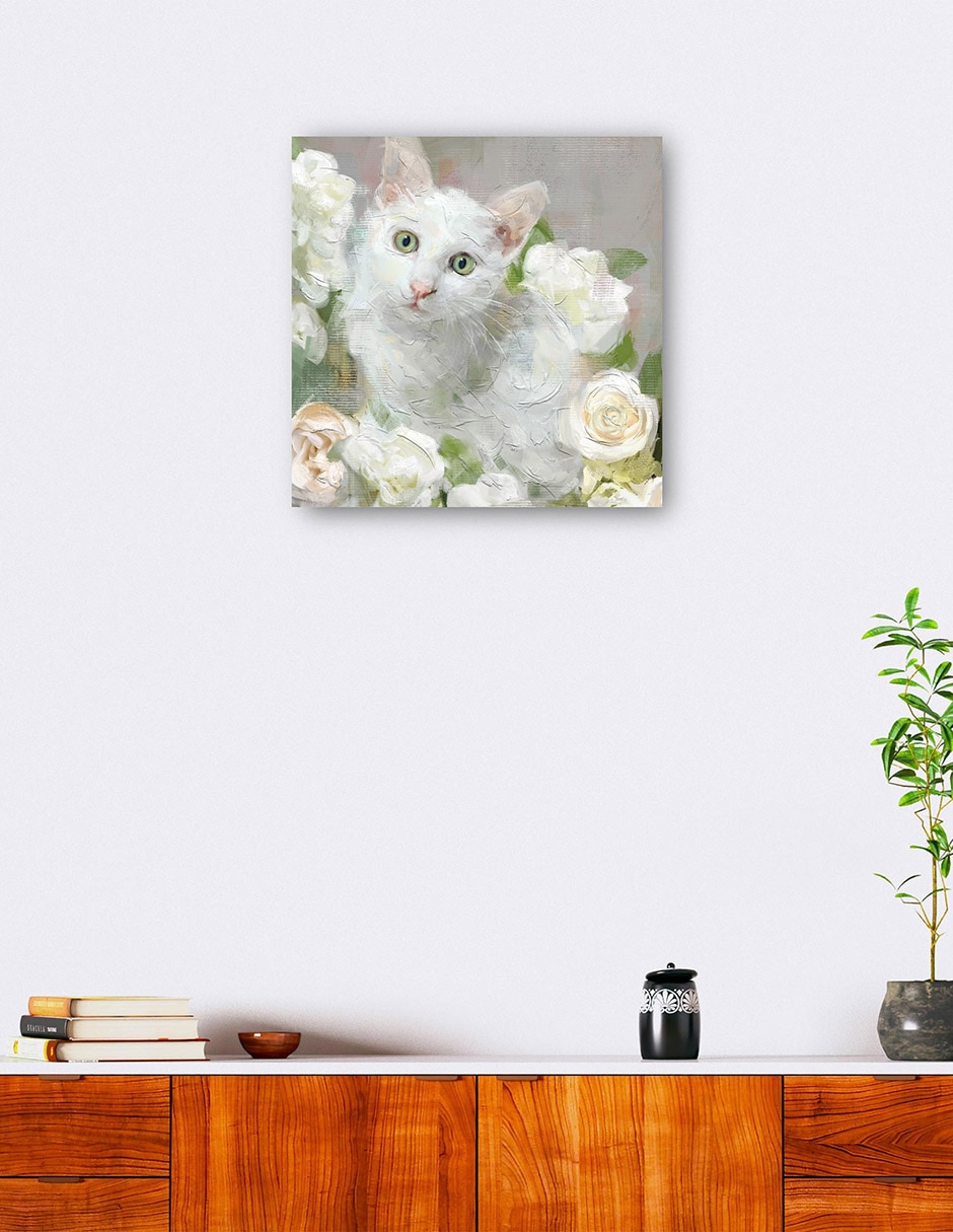 Cuadro decorativo Jolis Chats III técnica mixta Animales Domésticos 6