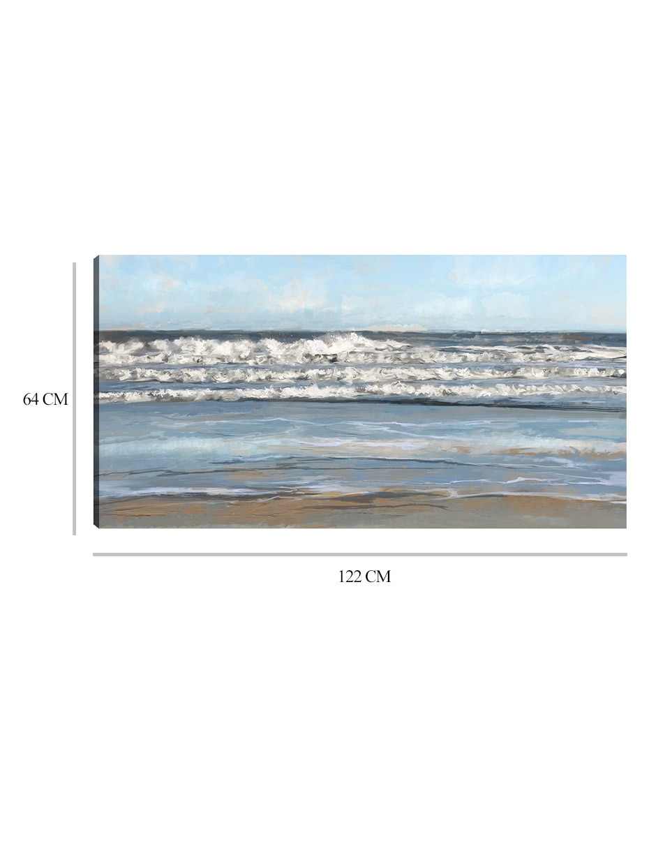 Cuadro decorativo La marea alta técnica mixta Playas 3