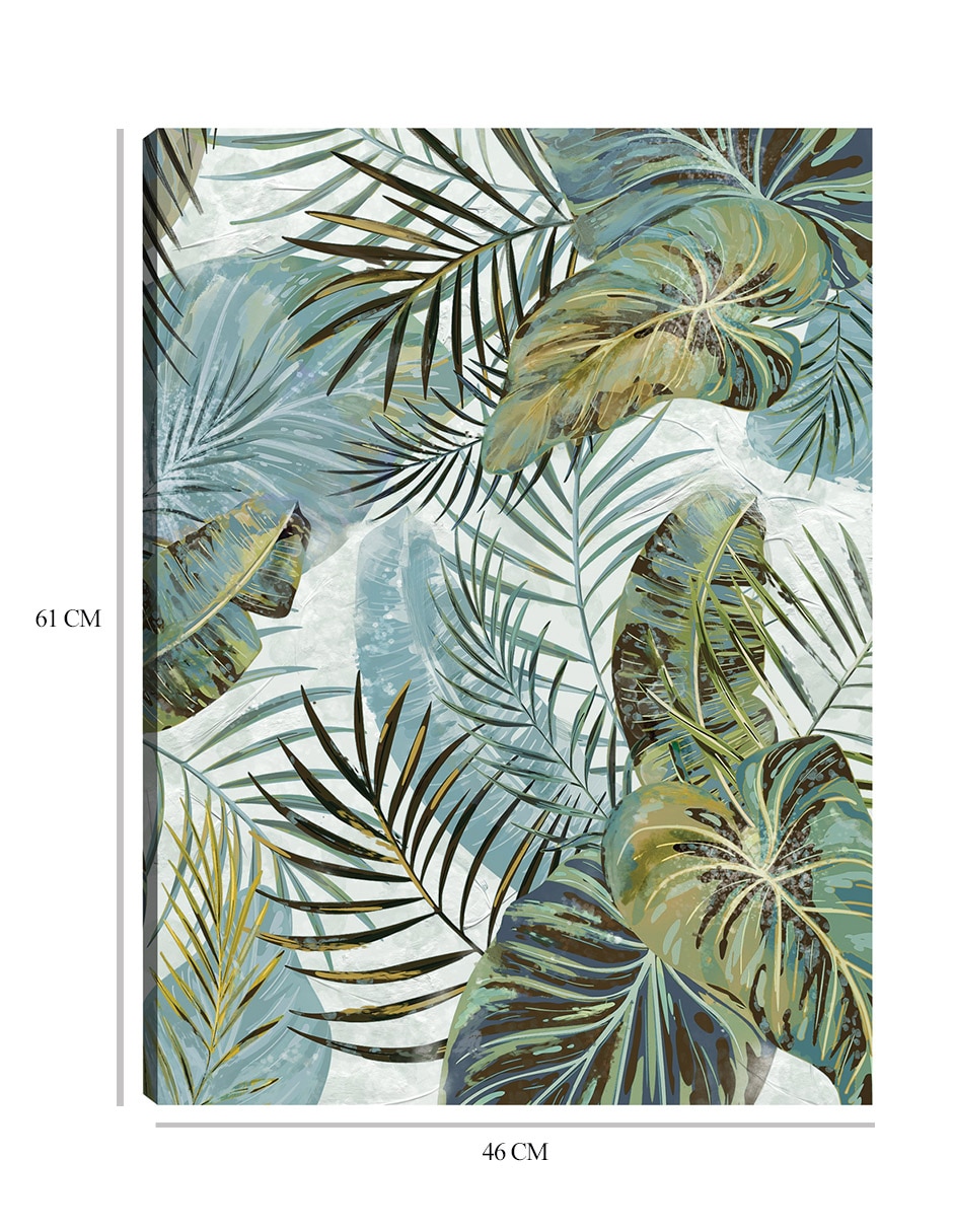 Cuadro decorativo técnica mixta Palmas 2