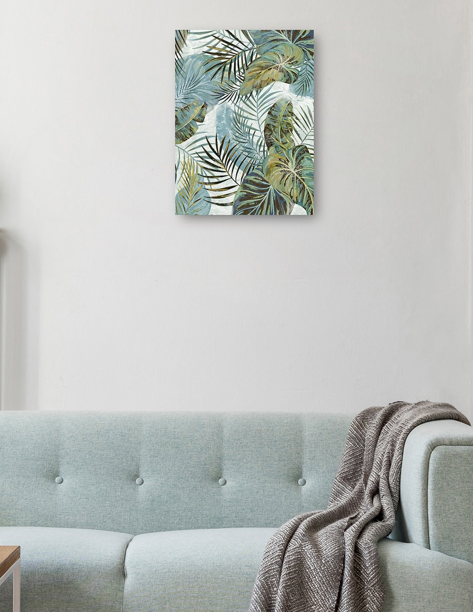 Cuadro decorativo técnica mixta Palmas 2
