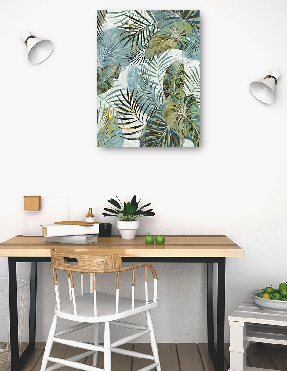Cuadro decorativo técnica mixta Palmas 4