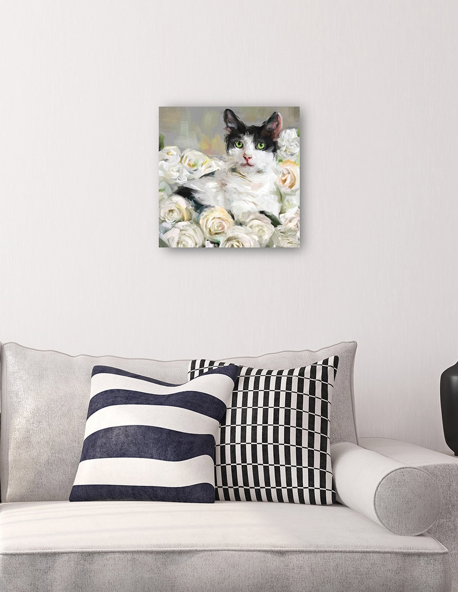 Cuadro decorativo Jolis Chats IV técnica mixta Animales Domésticos 4