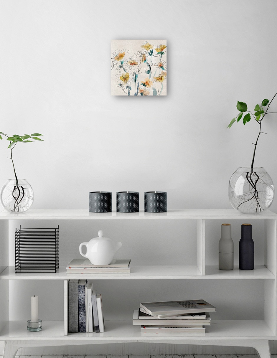 Cuadro decorativo Líneas finas técnica mixta Primavera 2