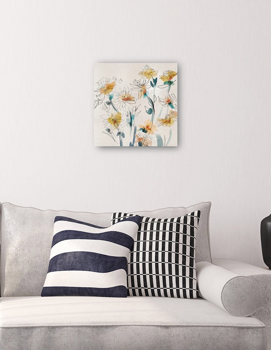 Cuadro decorativo Líneas finas técnica mixta Primavera 4