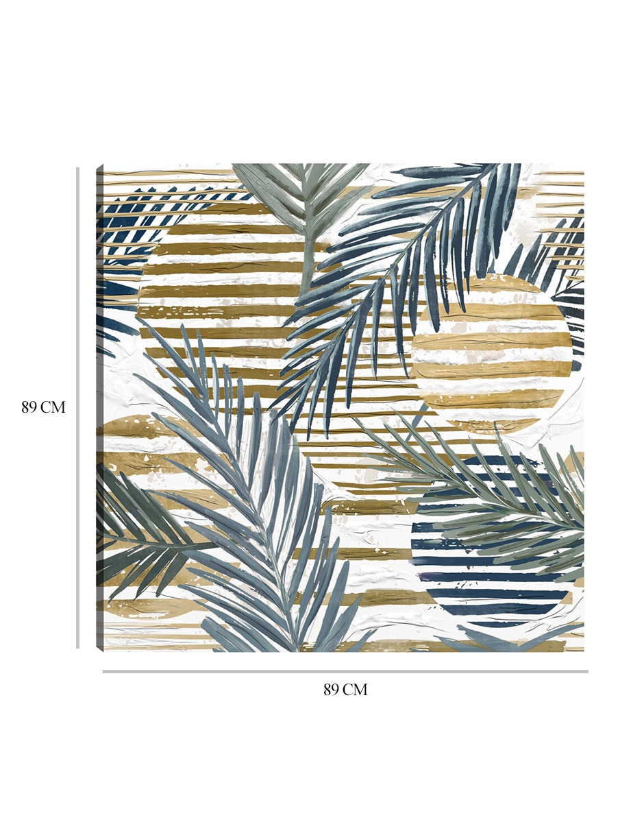 Cuadro decorativo Luna del Paraíso técnica mixta Palmas 9