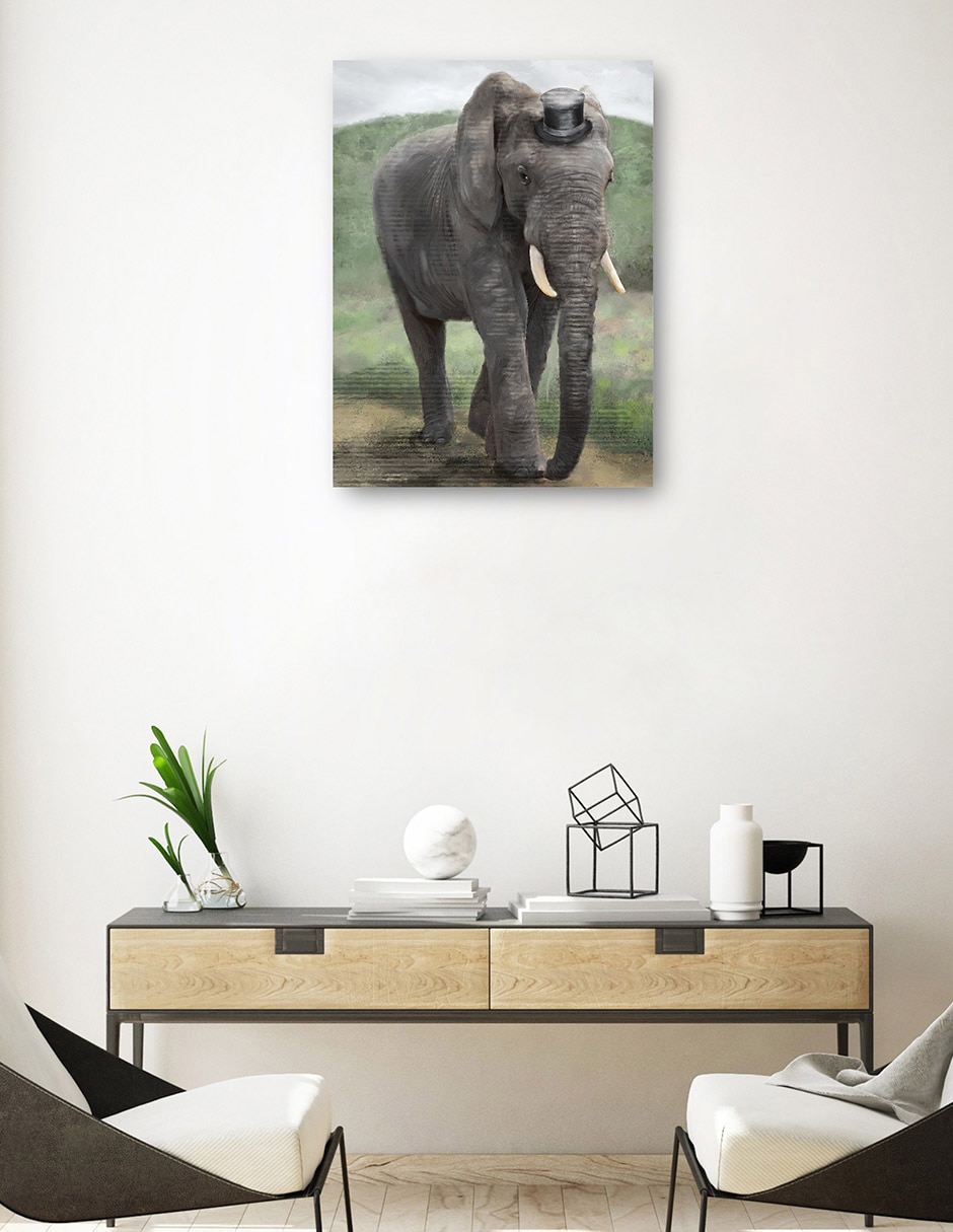 Cuadro decorativo Mandamás técnica mixta Vida Silvestre 4