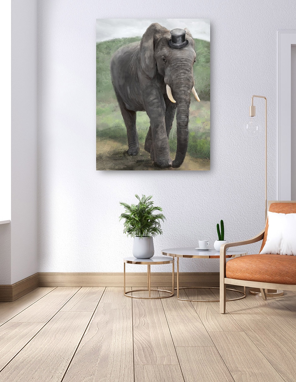 Cuadro decorativo Mandamás técnica mixta Vida Silvestre 7