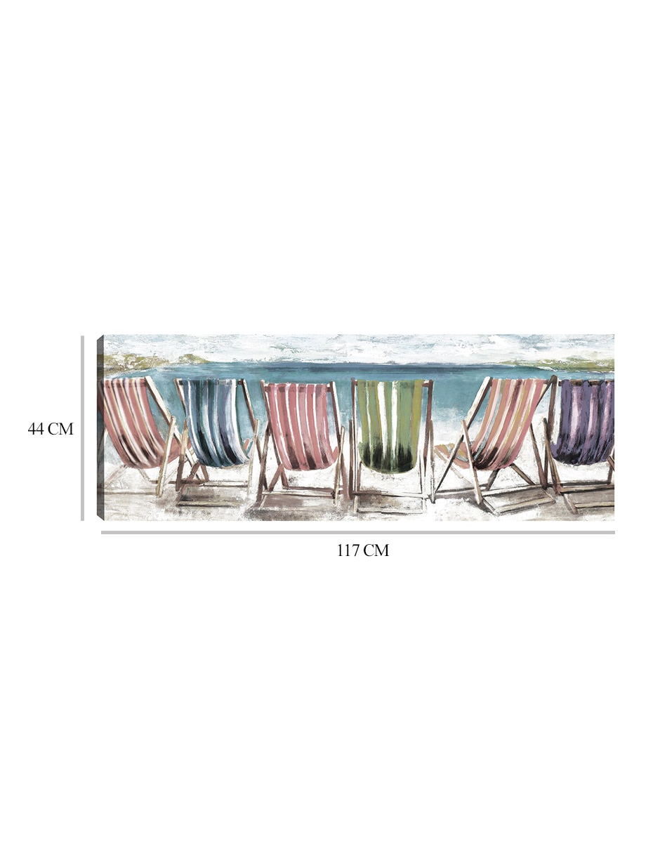 Cuadro decorativo Luz del sol técnica mixta Playas 2