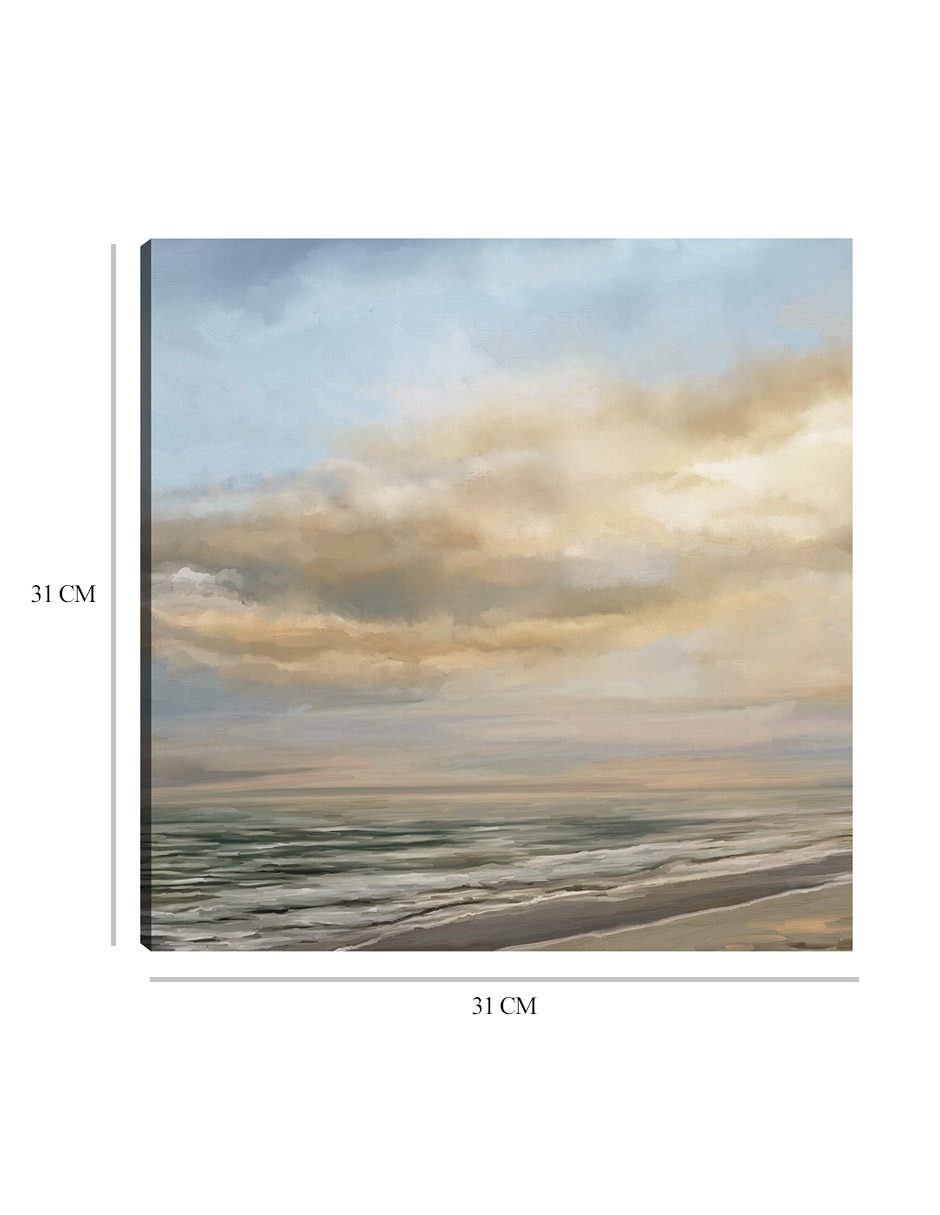 Cuadro decorativo Luz tropical Dawn Square técnica mixta Playas 2