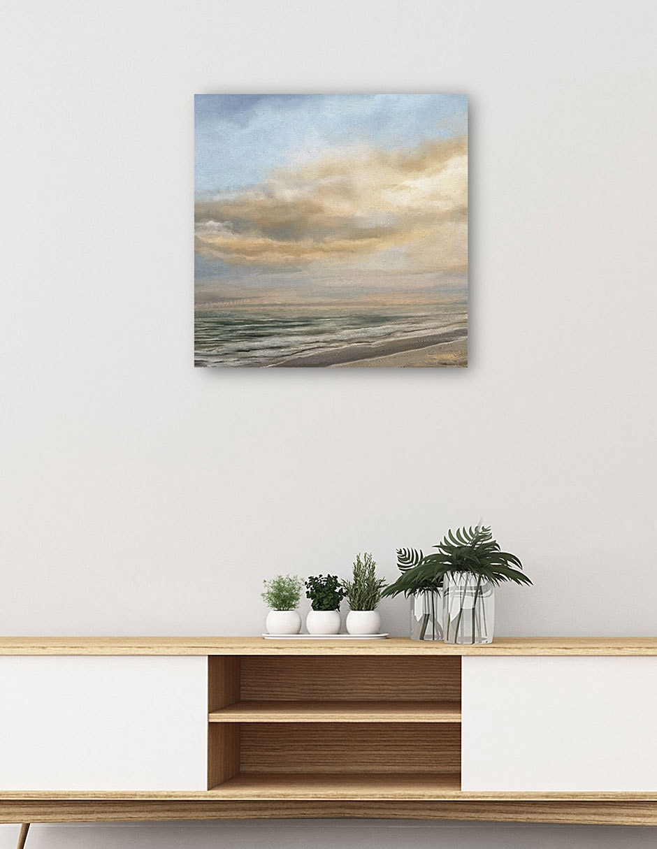 Cuadro decorativo Luz tropical Dawn Square técnica mixta Playas 5