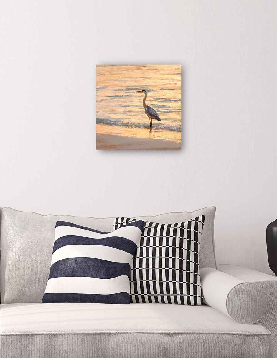 Cuadro decorativo Luz nocturna técnica mixta Playas 4