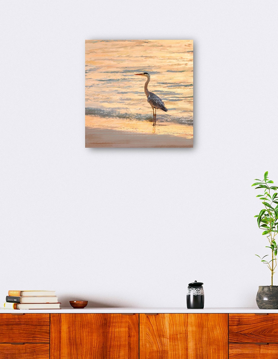 Cuadro decorativo Luz nocturna técnica mixta Playas 6