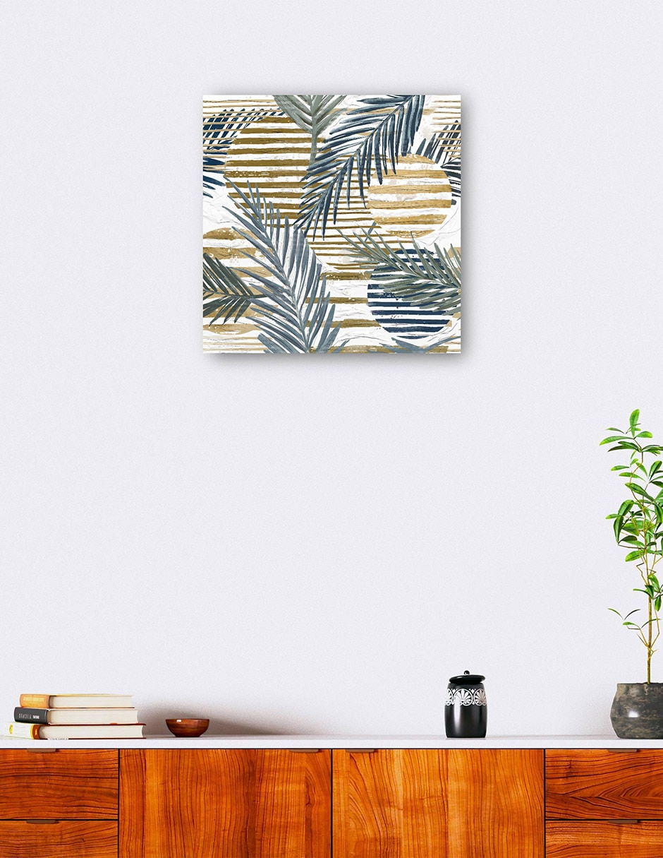 Cuadro decorativo Luna del Paraíso técnica mixta Palmas 6
