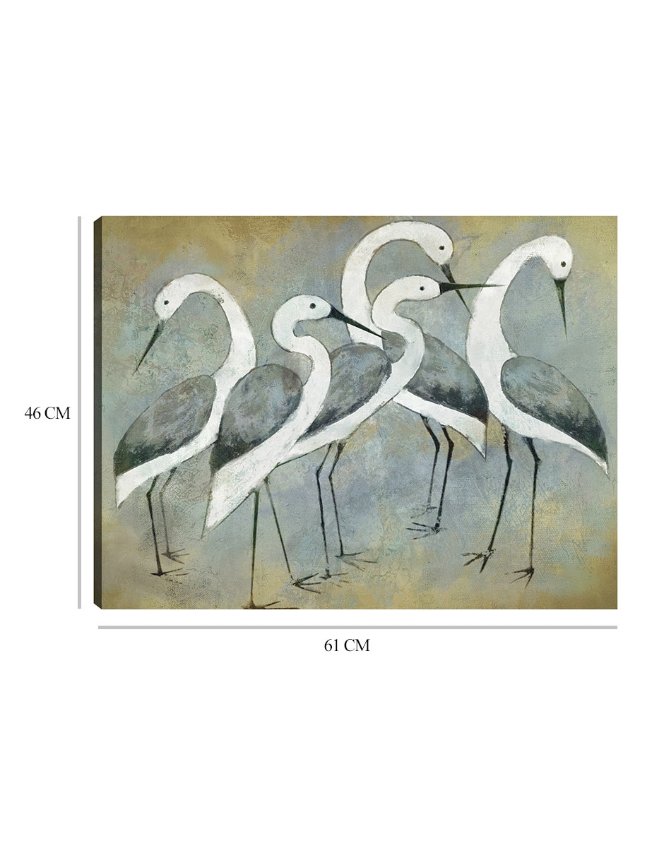 Cuadro decorativo técnica mixta Aves Silvestres 2