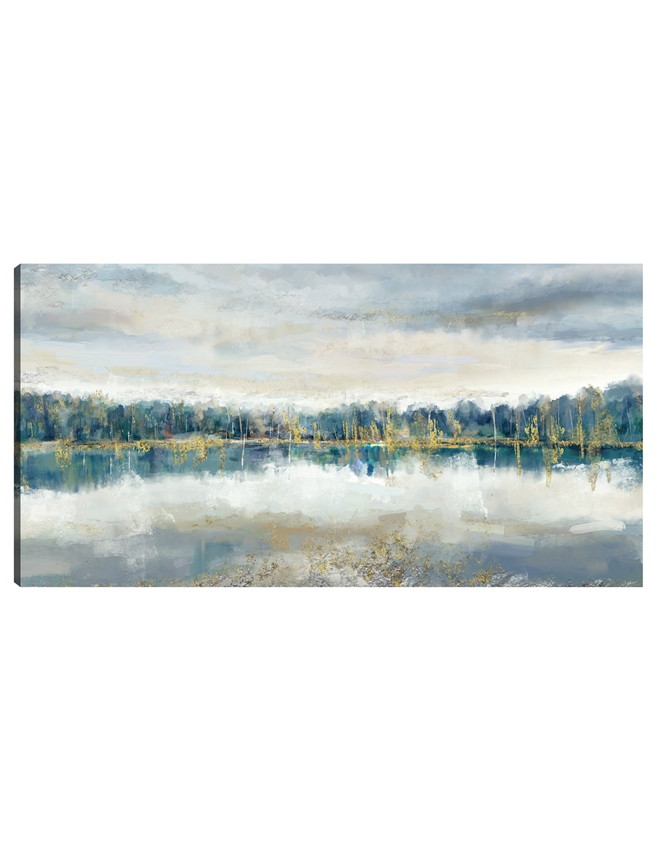 Cuadro decorativo Lujo junto al lago técnica mixta Lagos Cuadro decorativo Lujo junto al lago técnica mixta Lagos