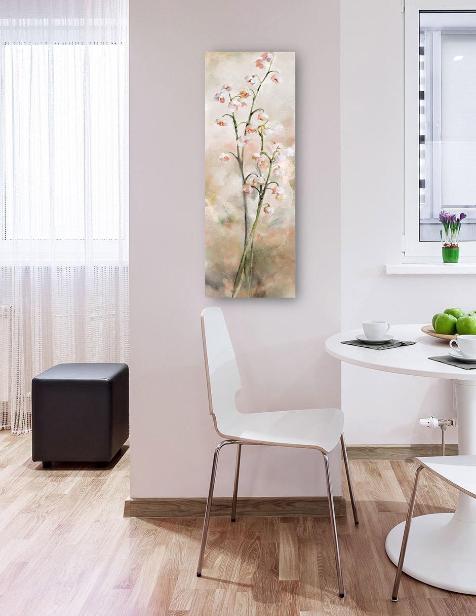 Cuadro decorativo Lirio de los valles técnica mixta Floración 3
