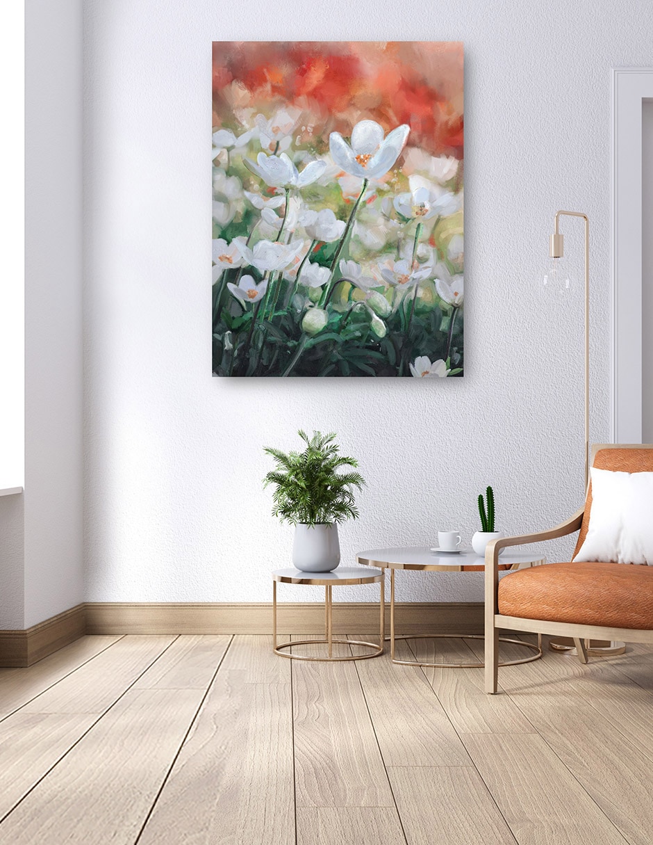 Cuadro decorativo Madrid técnica mixta Primavera 6