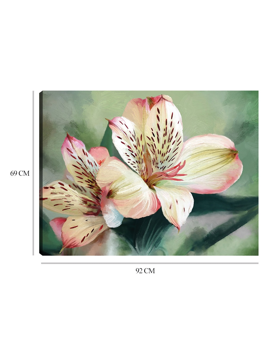 Cuadro decorativo Lirio tropical técnica mixta Primavera 2