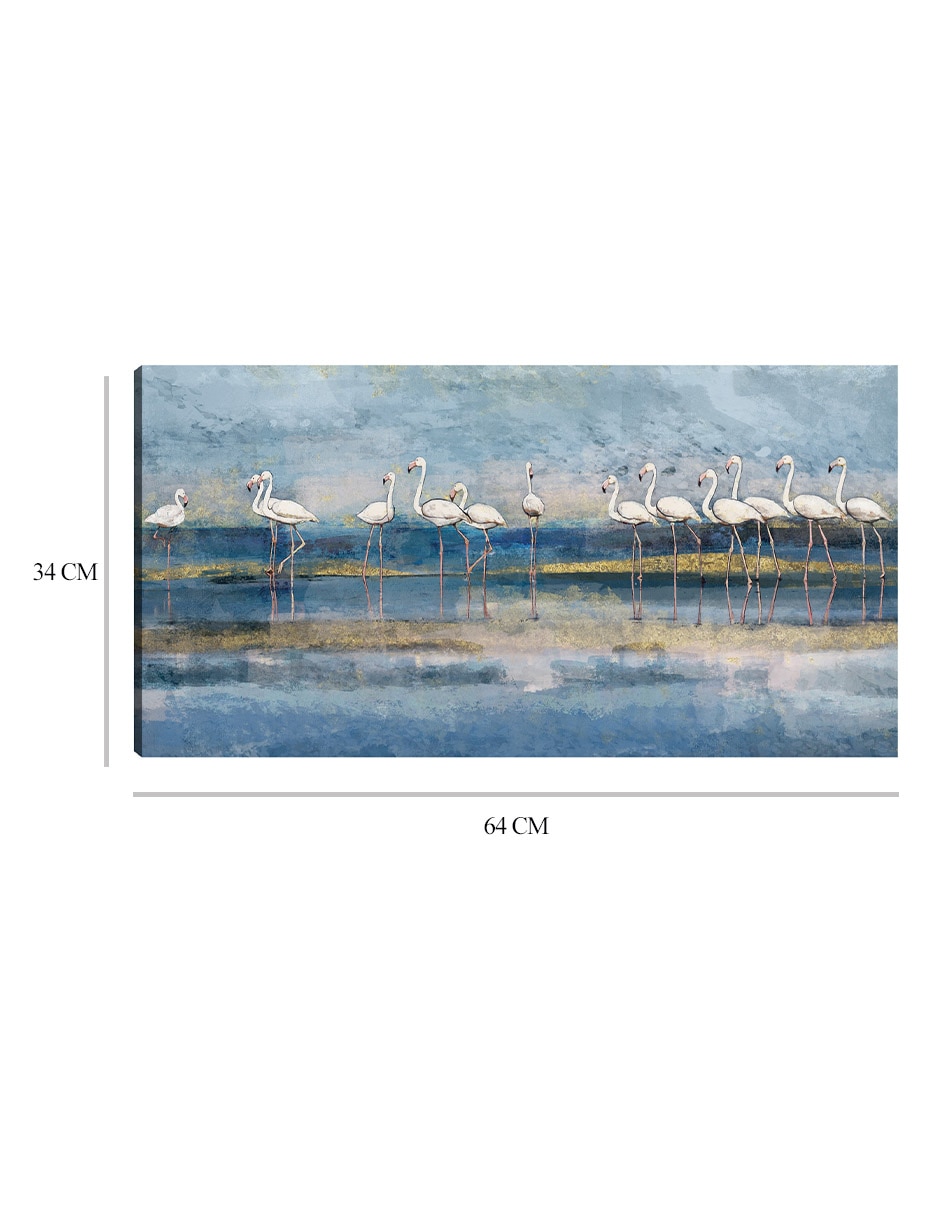 Cuadro decorativo Línea de coro técnica mixta Aves Silvestres 2