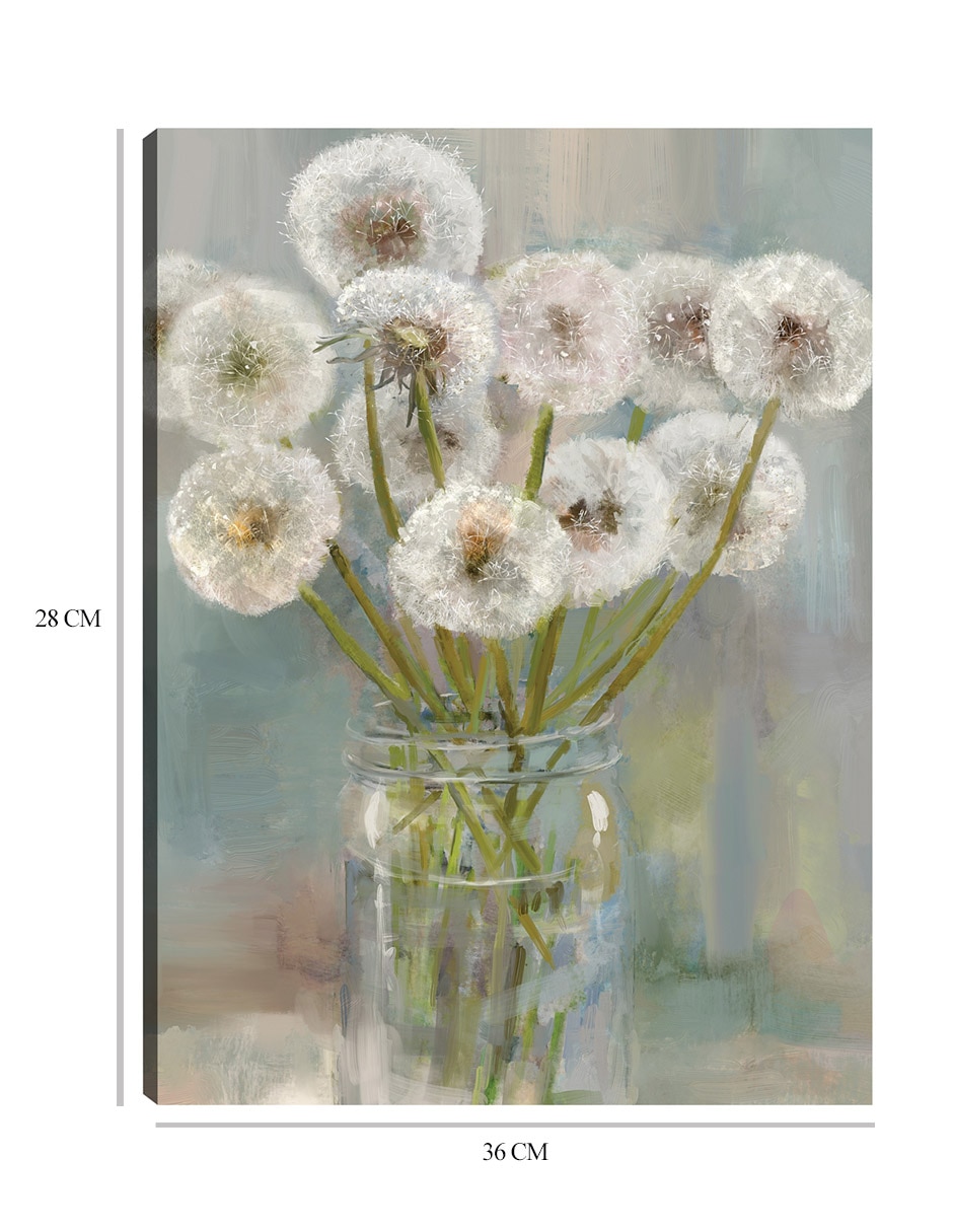 Cuadro decorativo Mason Jar Deseos II técnica mixta Floreros 2