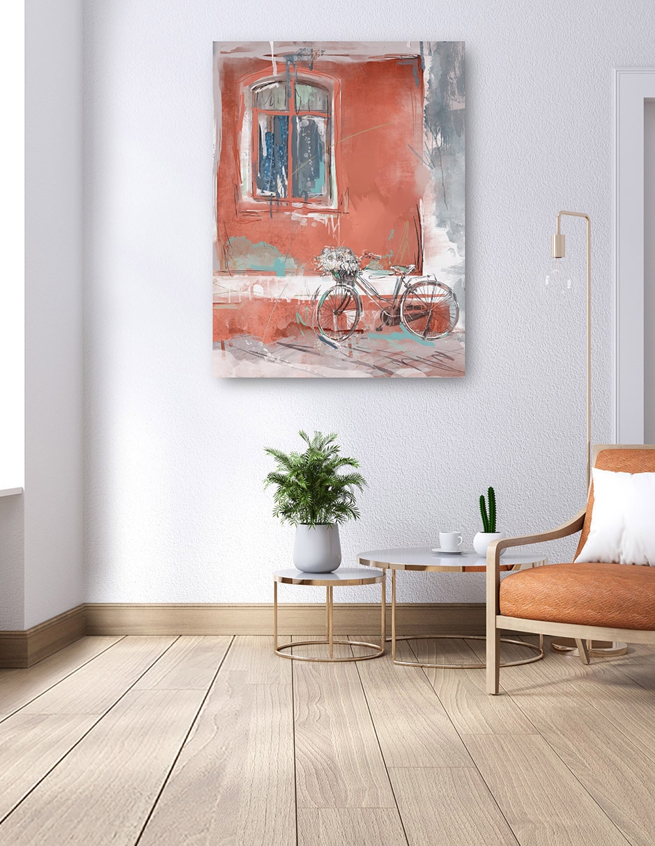 Cuadro decorativo Mia corsa técnica mixta Lugares 7