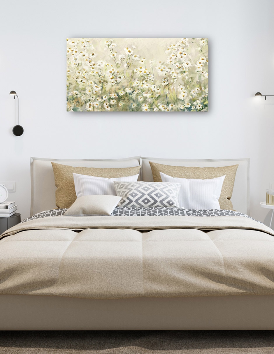 Cuadro decorativo Margaritas diurnas técnica mixta Primavera 6